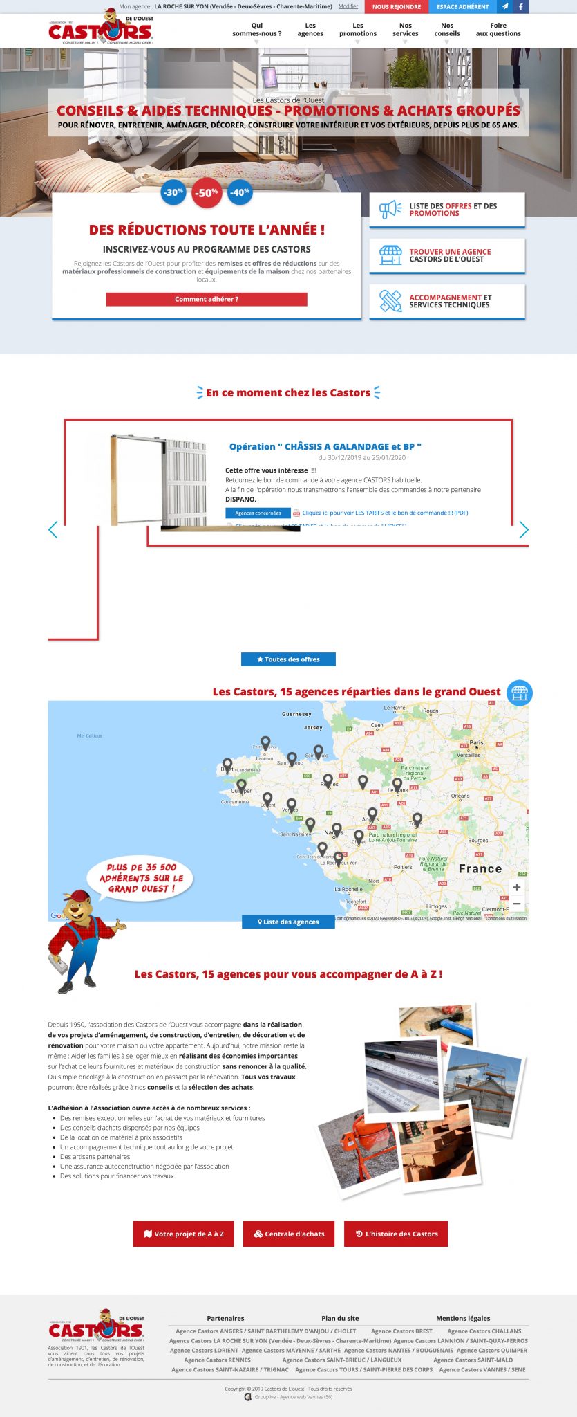 Les castors de l’ouest